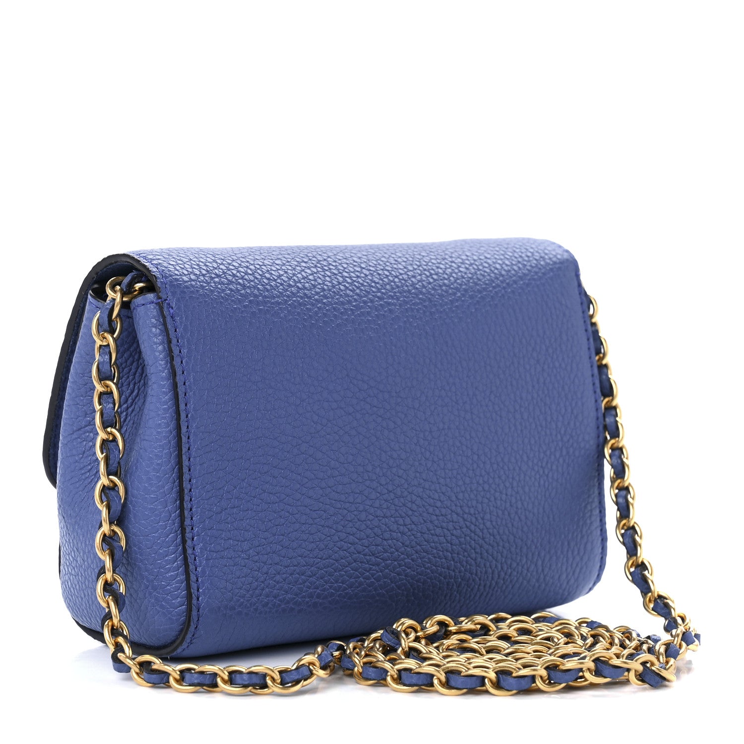 Mulberry Small Classic Grain Calfskin Mini Lily Porcelain Blue 2 of 8