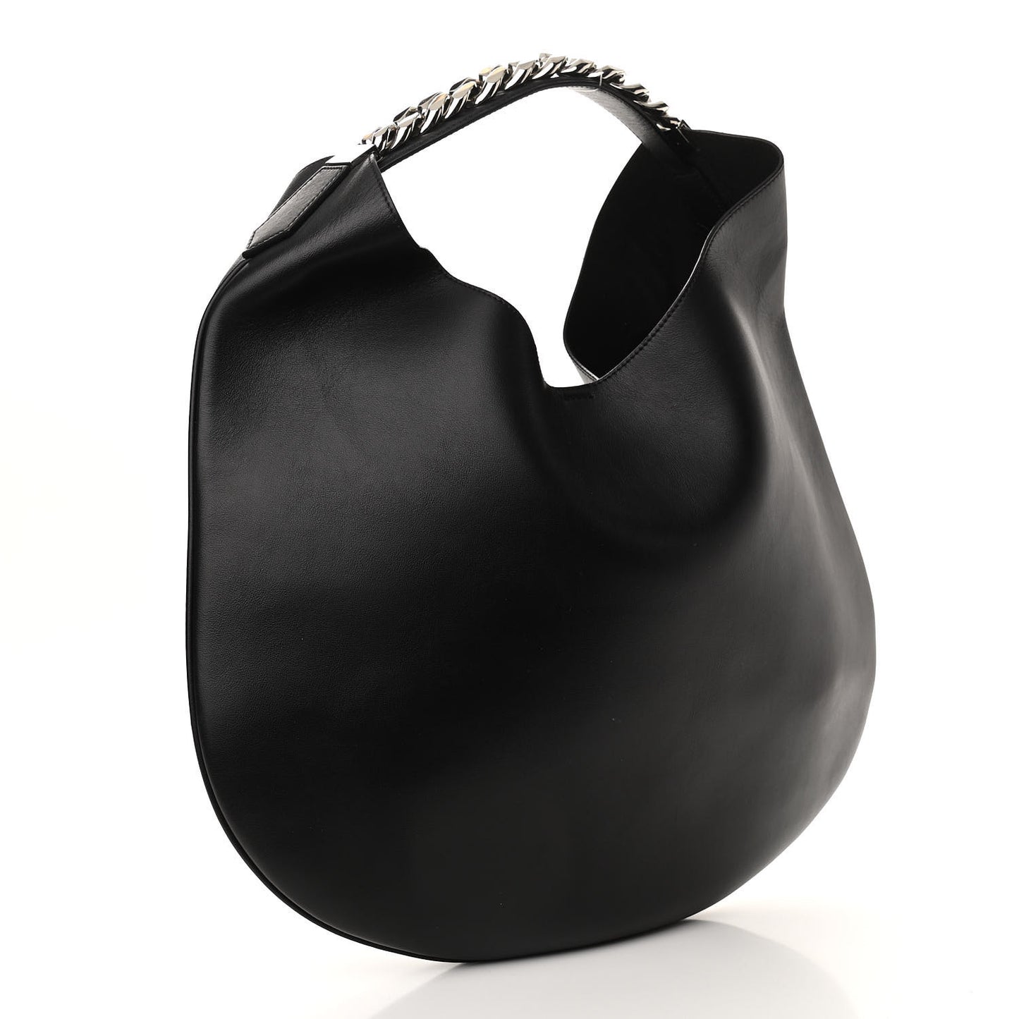 Calfskin Infinity Hobo Bag Black