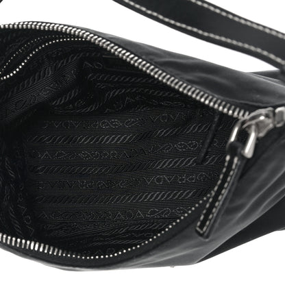 Prada Tessuto Nylon Pochette Bag Black 5 of 7