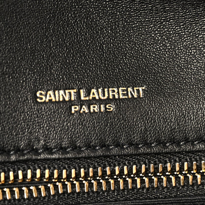 Saint Laurent Lambskin Matelasse Monogram Medium Niki Chain Satchel Black 7 of 11