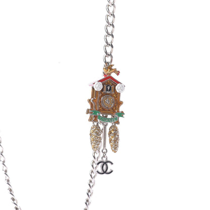 Chanel Paris Salzburg Charm Necklace Silver 6 of 11