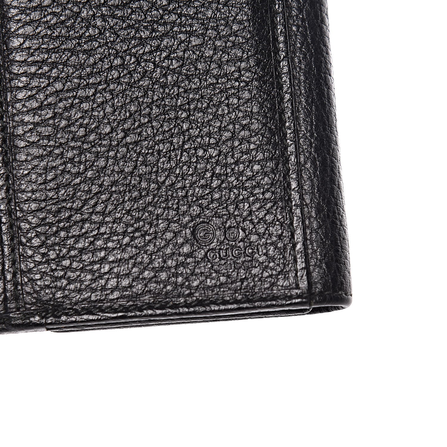 Gucci Calfskin Monogram Blondie Continental Wallet Black 7 of 8