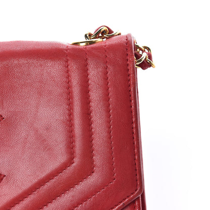 Chanel Lambskin CC Envelope Single Flap Red 13 of 25