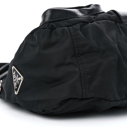 Prada Nylon Saffiano Vela Messenger Bag Black 9 of 10