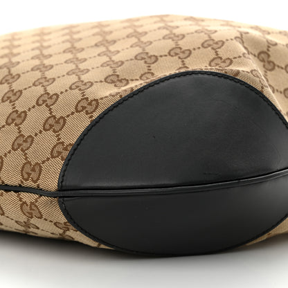 Gucci Monogram Medium Patti Stud Hobo Black 10 of 14