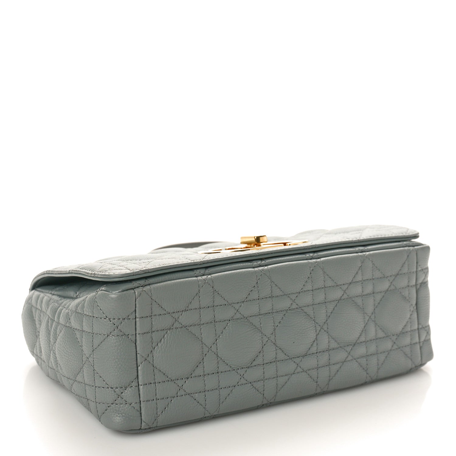 Christian Dior Calfskin Cannage Medium Caro Bag Ethereal Grey 4 of 10