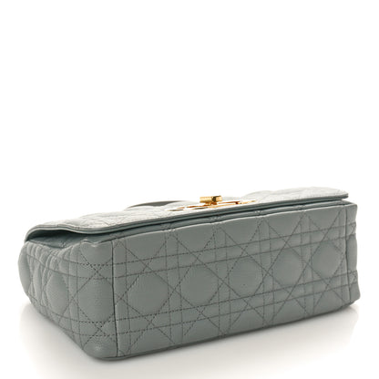 Christian Dior Calfskin Cannage Medium Caro Bag Ethereal Grey 4 of 10
