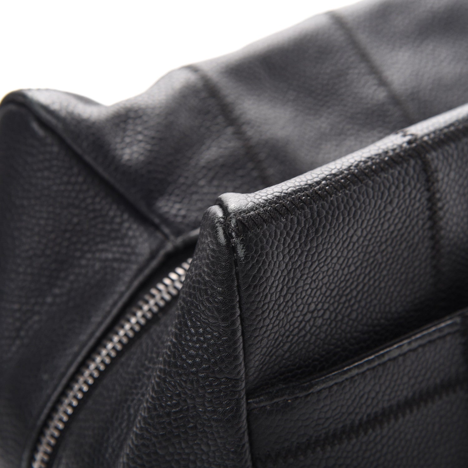Chanel Caviar Square Stitched Bowler Black 12 of 15