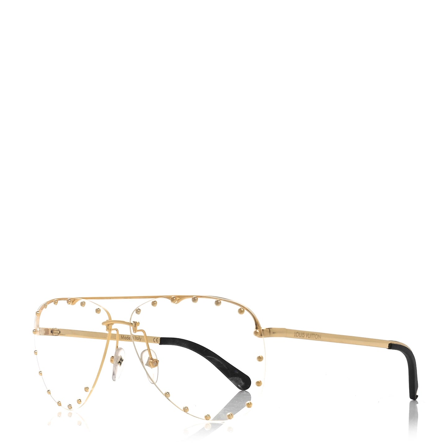 Metal The Party Aviator Anti Blue Light Sunglasses Z0997W Gold