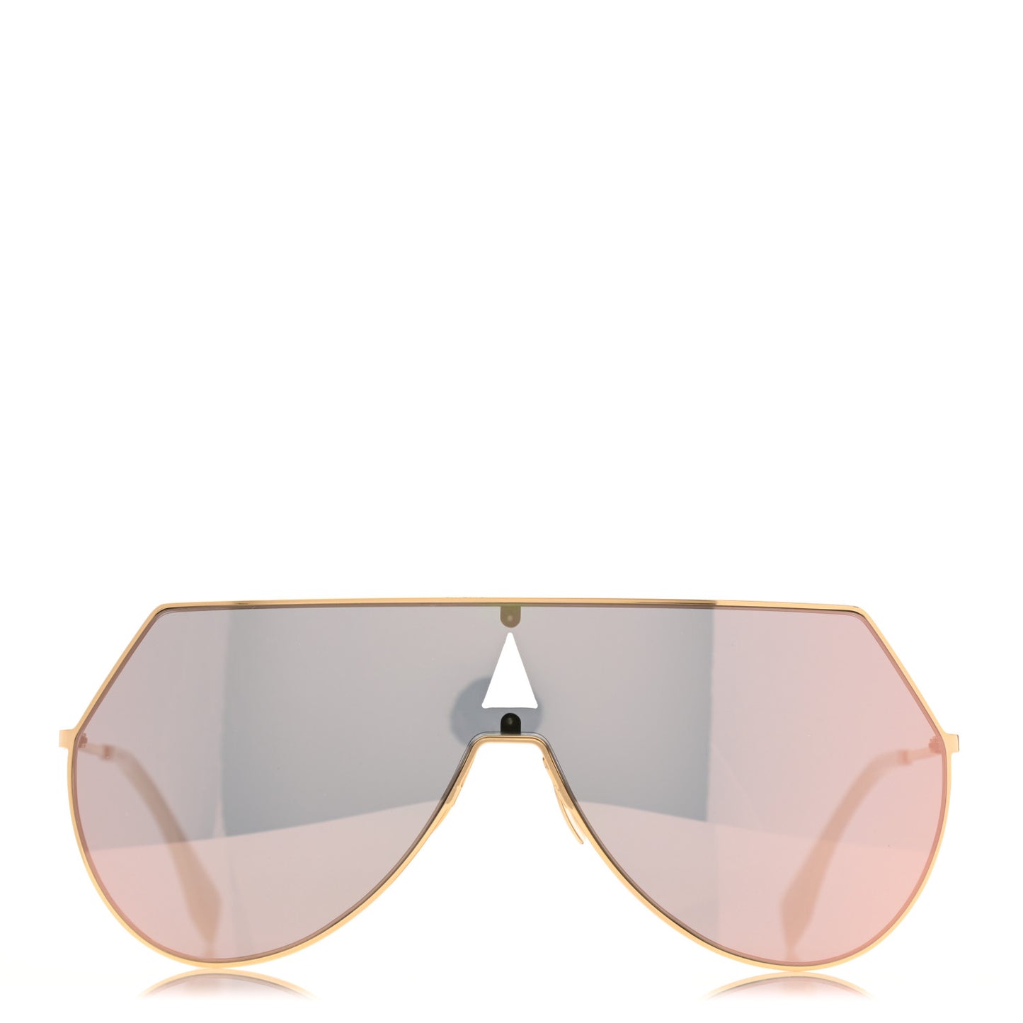 Metal Mirrored Eyeline Sunglasses FF 0193/S Matte Gold