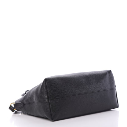 Prada Vitello Daino Tote Black 3 of 15