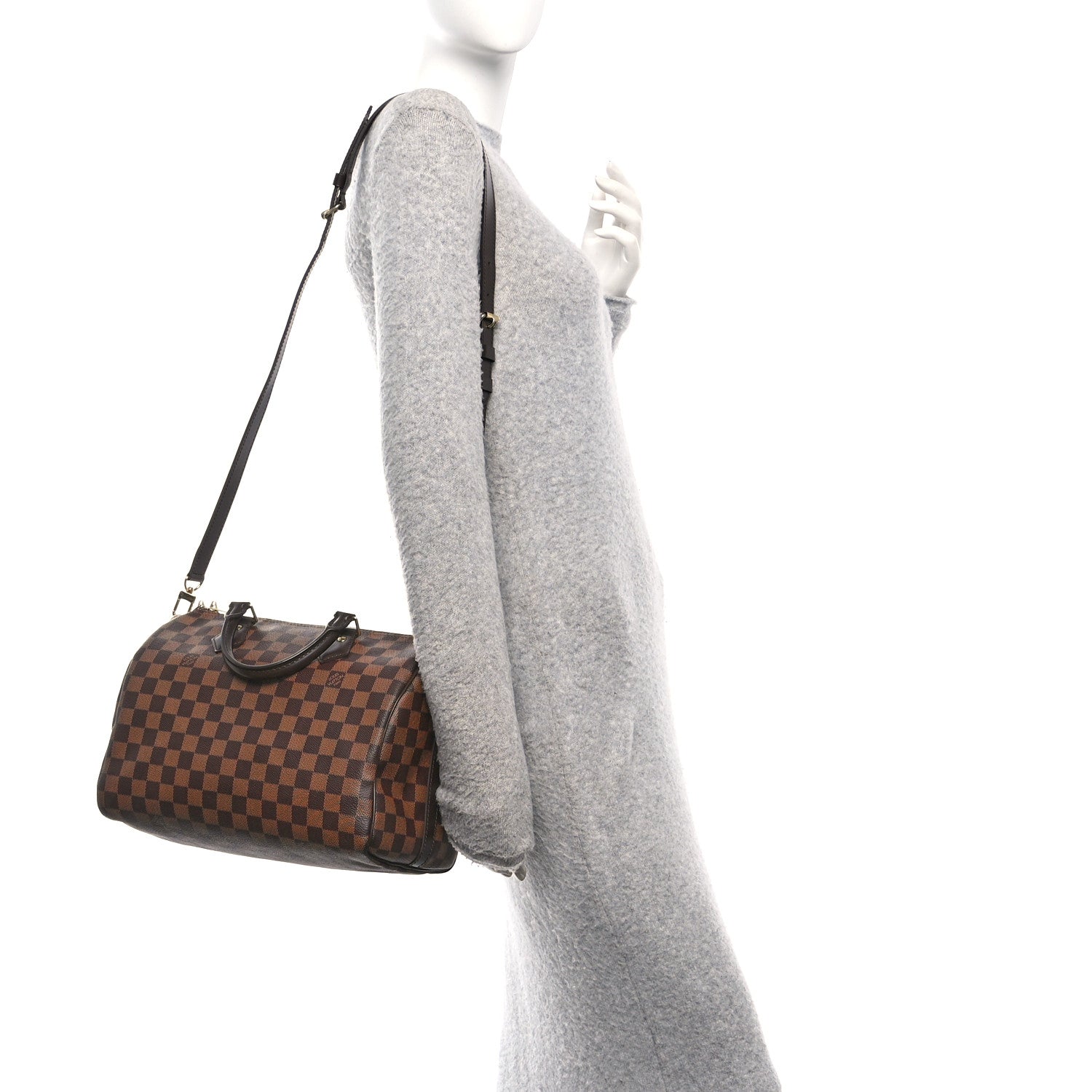 Louis Vuitton Damier Ebene Speedy Bandouliere 30 2 of 11