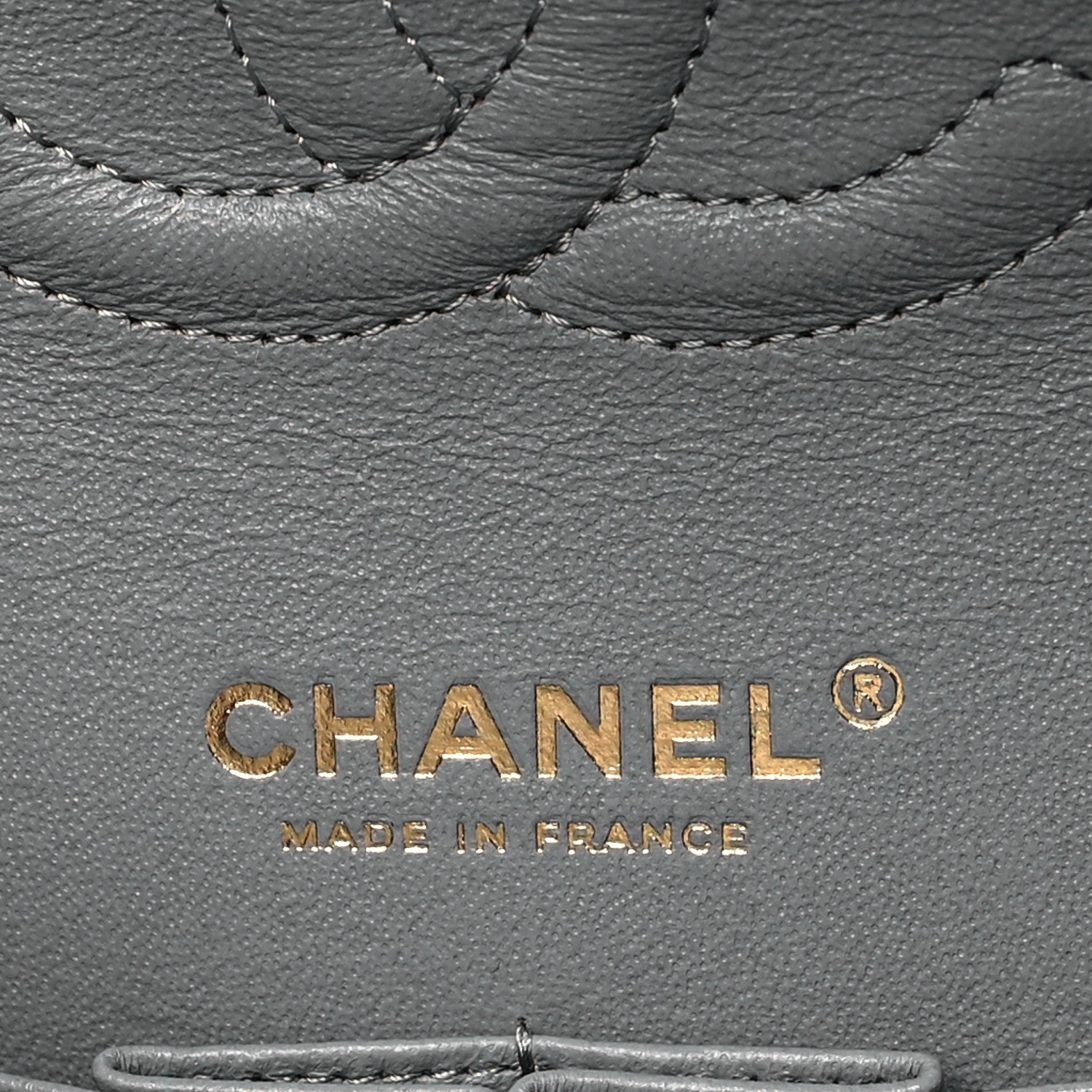 Chanel Caviar Quilted Medium Double Flap Grey 6 of 11