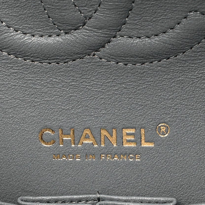 Chanel Caviar Quilted Medium Double Flap Grey 6 of 11
