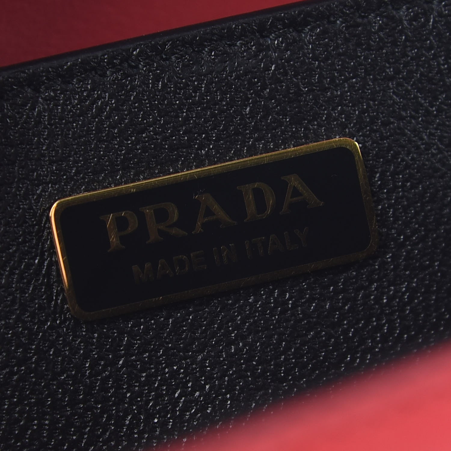Prada City Calfskin Saffiano Cahier Bag Fuoco Black 6 of 8