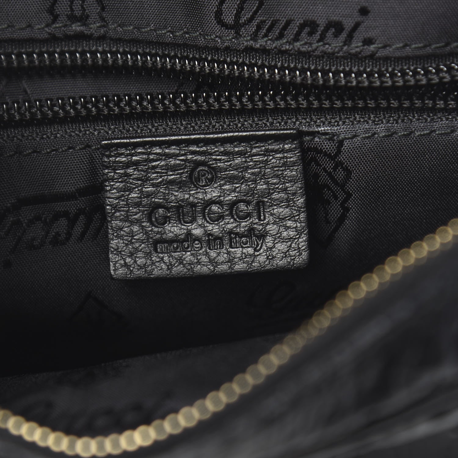 Gucci Guccissima Small Shoulder Bag Black 6 of 11