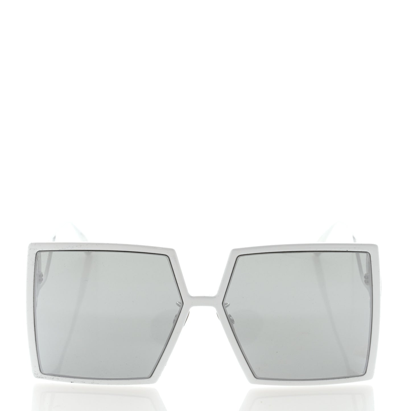Square Mirrored 30 Montaigne Sunglasses White