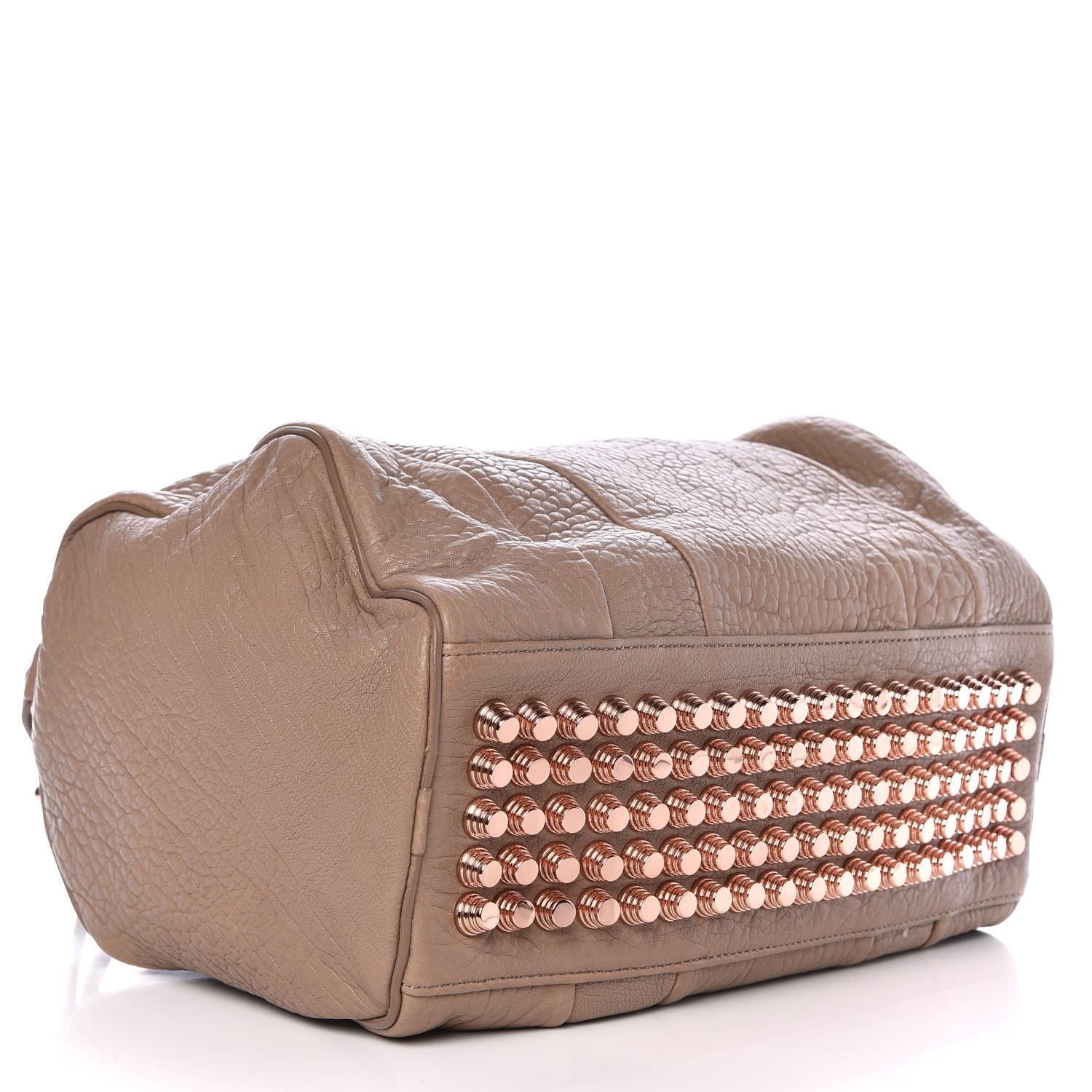 Alexander Wang Pebbled Lambskin Rocco Latte Rose Gold Hardware 5 of 9