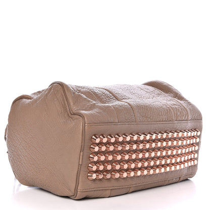 Alexander Wang Pebbled Lambskin Rocco Latte Rose Gold Hardware 5 of 9
