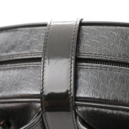 Christian Dior Patent Calfskin Embossed Saddle Bowler Black 15 of 15