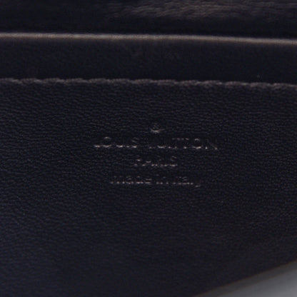 Louis Vuitton Lambskin Malletage Pochette Flap Black 6 of 11