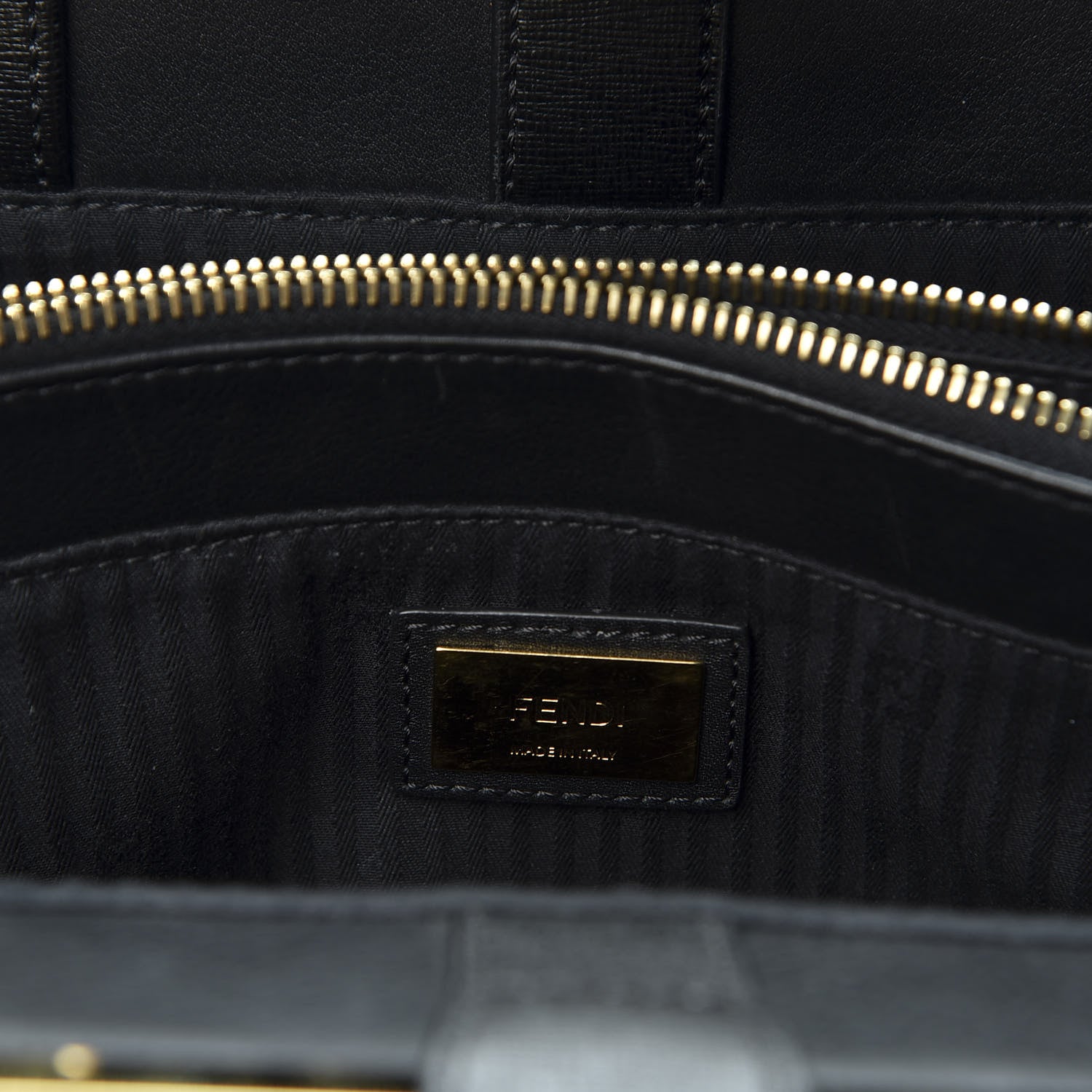 Fendi Vitello Elite Regular 2Jours Tote Black 7 of 8