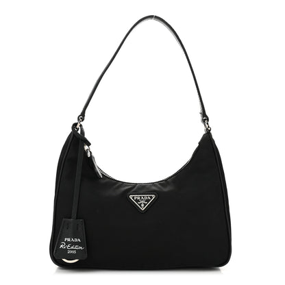 Prada Tessuto Nylon Saffiano Mini Re-Edition 2005 Bag Black 1 of 13