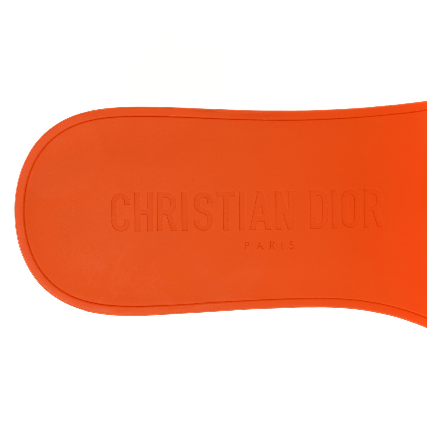 Technical Stretch Fabric Camouflage Dio(r)evolution Slide Sandals 38 Orange Fluo