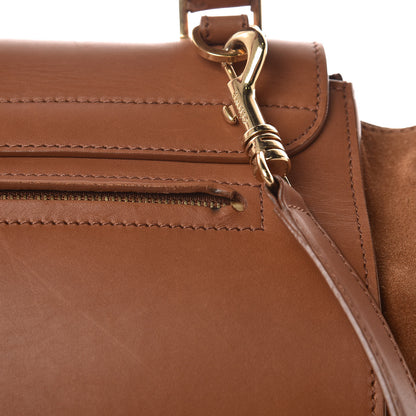 Celine Natural Calfskin Suede Medium Trapeze Tan 15 of 19