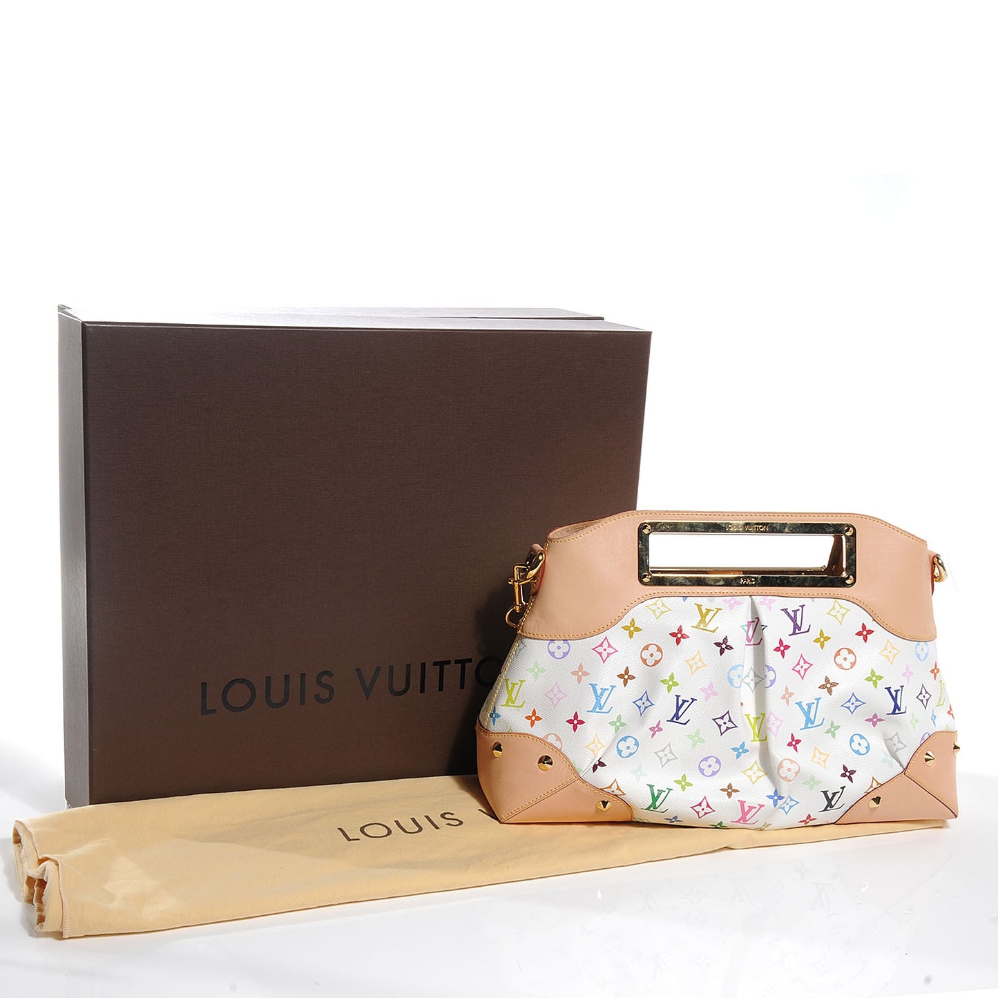 Monogram Multicolor Judy GM White