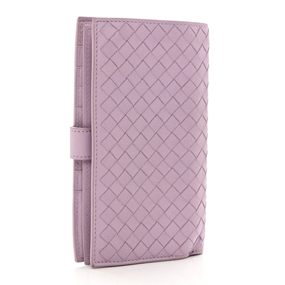 Bottega Veneta Nappa Intrecciato Continental Snap Wallet Lilac 3 of 8