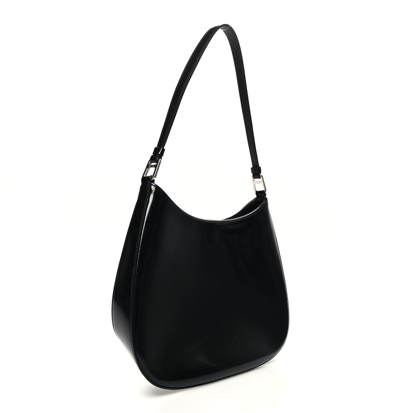 Spazzolato Cleo Shoulder Bag Black