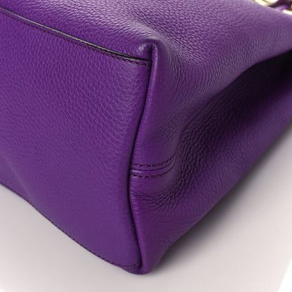 Gucci Pebbled Calfskin Medium Soho Chain Shoulder Bag Shine Purple 10 of 10