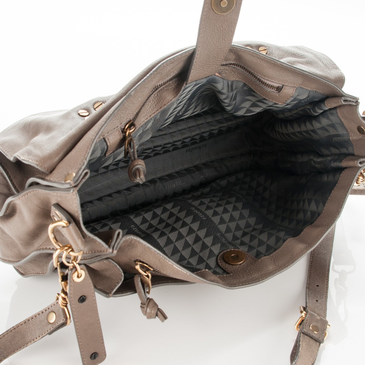 Lambskin Medium PS1 Satchel Smoke