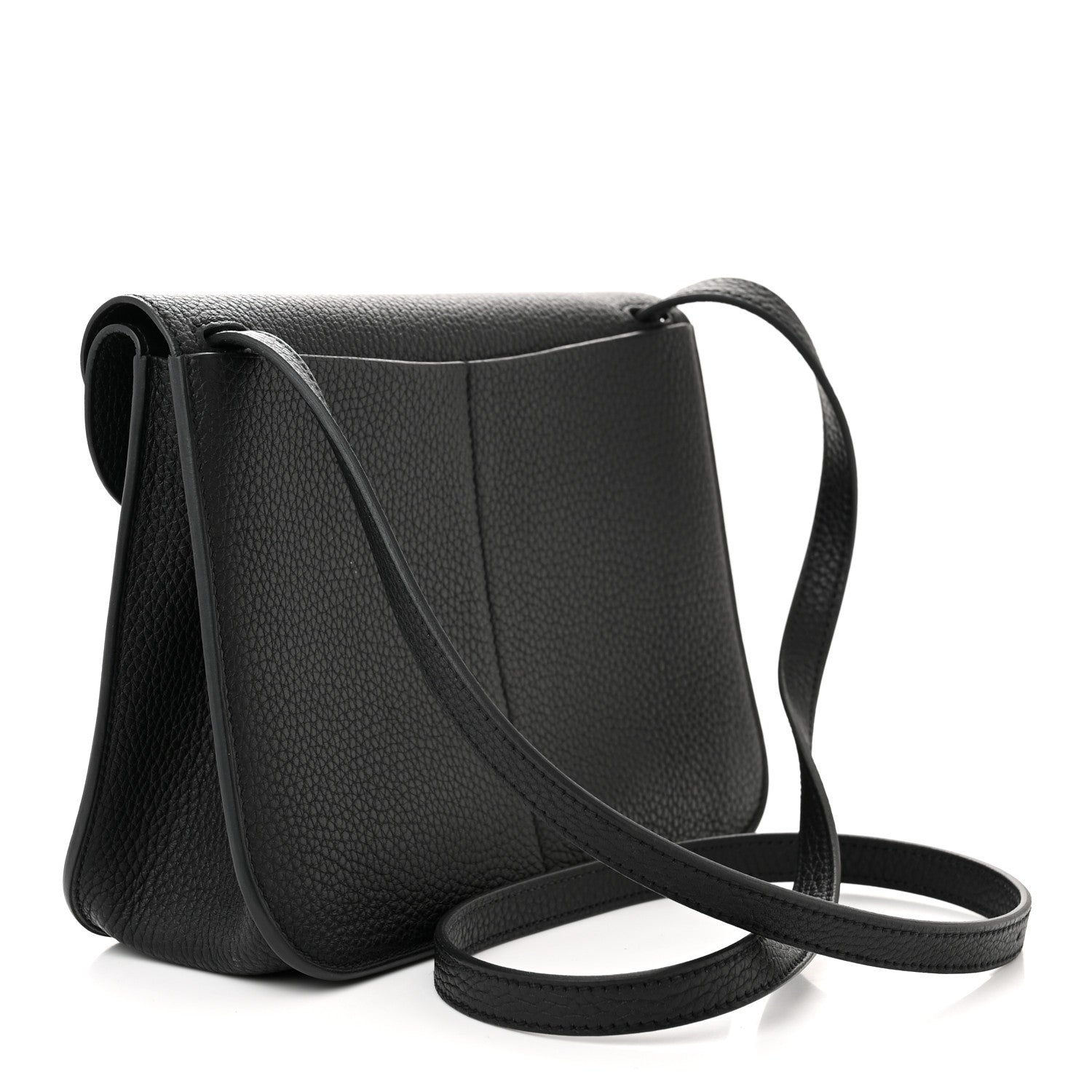 Hermes Taurillon Clemence Halzan 25 Black 4 of 11