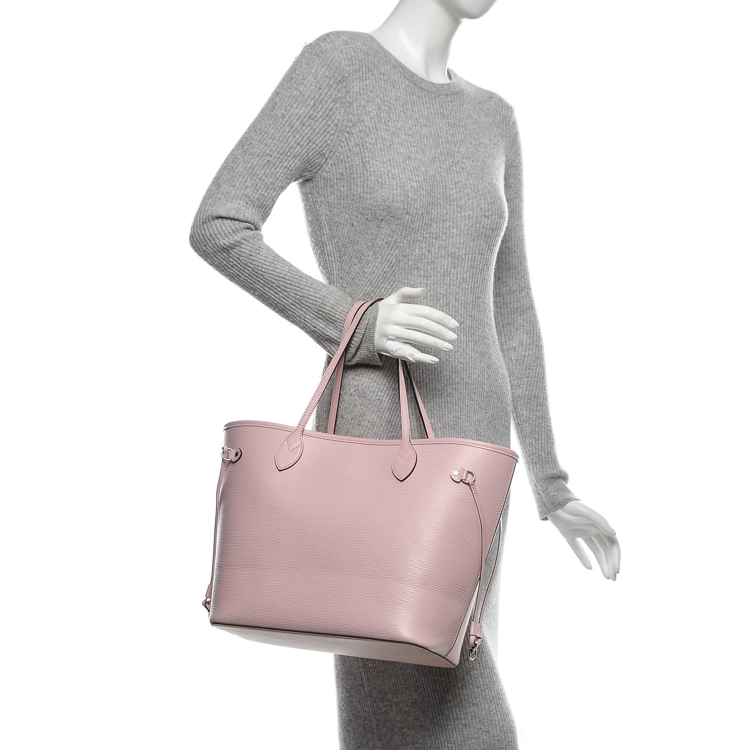 Louis Vuitton Epi Neverfull MM Rose Clair 2 of 6