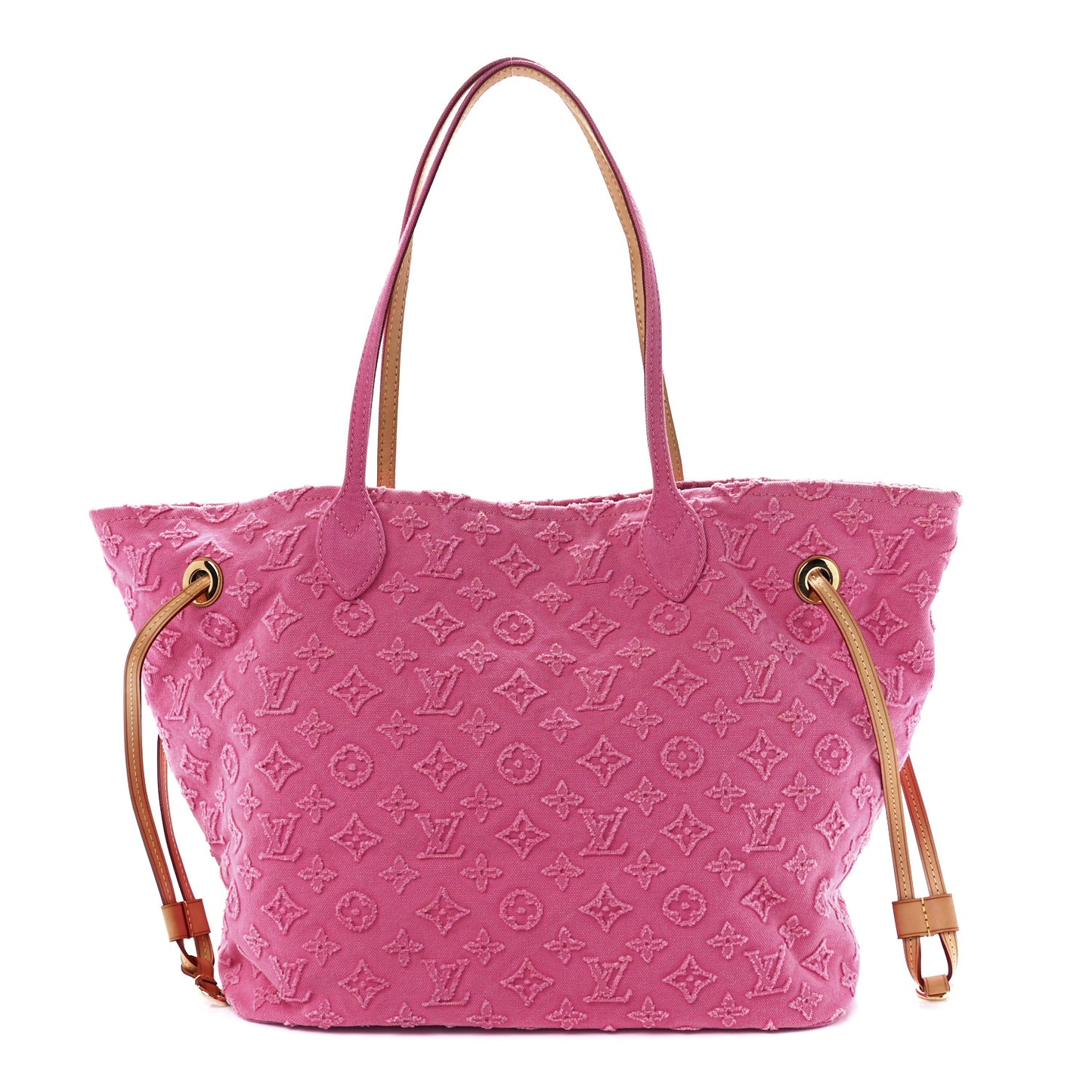 Monogram Denim Neverfull MM Rose