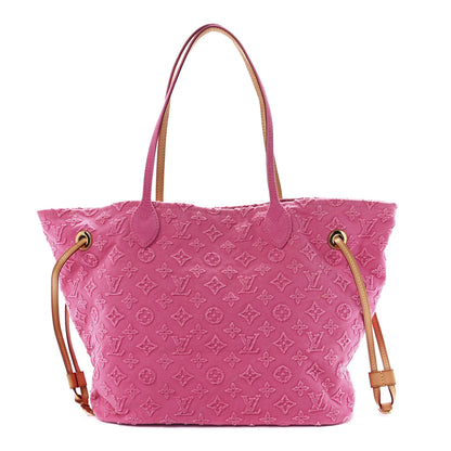 Louis Vuitton Monogram Denim Neverfull MM Rose 1 of 11