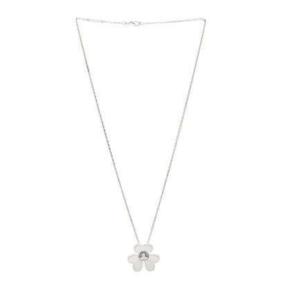 Van Cleef & Arpels 18K White Gold Diamond Large Frivole Pendant Necklace 3 of 5