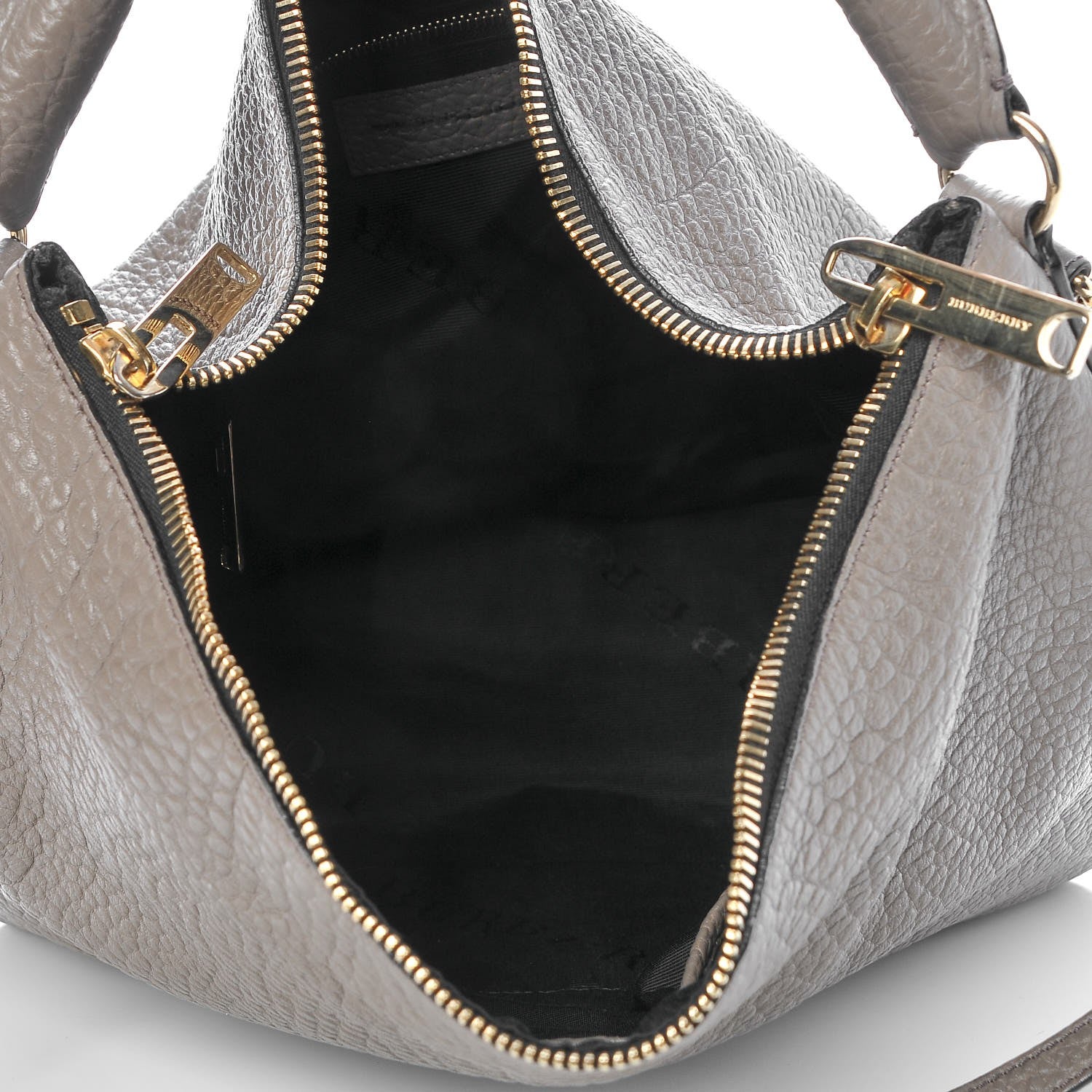 Burberry Signature Grain Calfskin Medium Hobo Pale Taupe 11 of 11