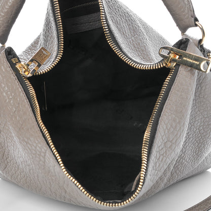 Burberry Signature Grain Calfskin Medium Hobo Pale Taupe 11 of 11