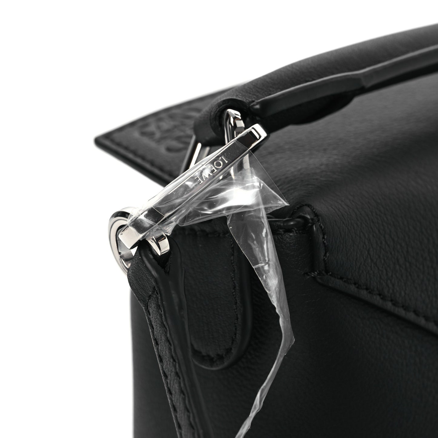 Calfskin Mini Puzzle Edge Bag Black