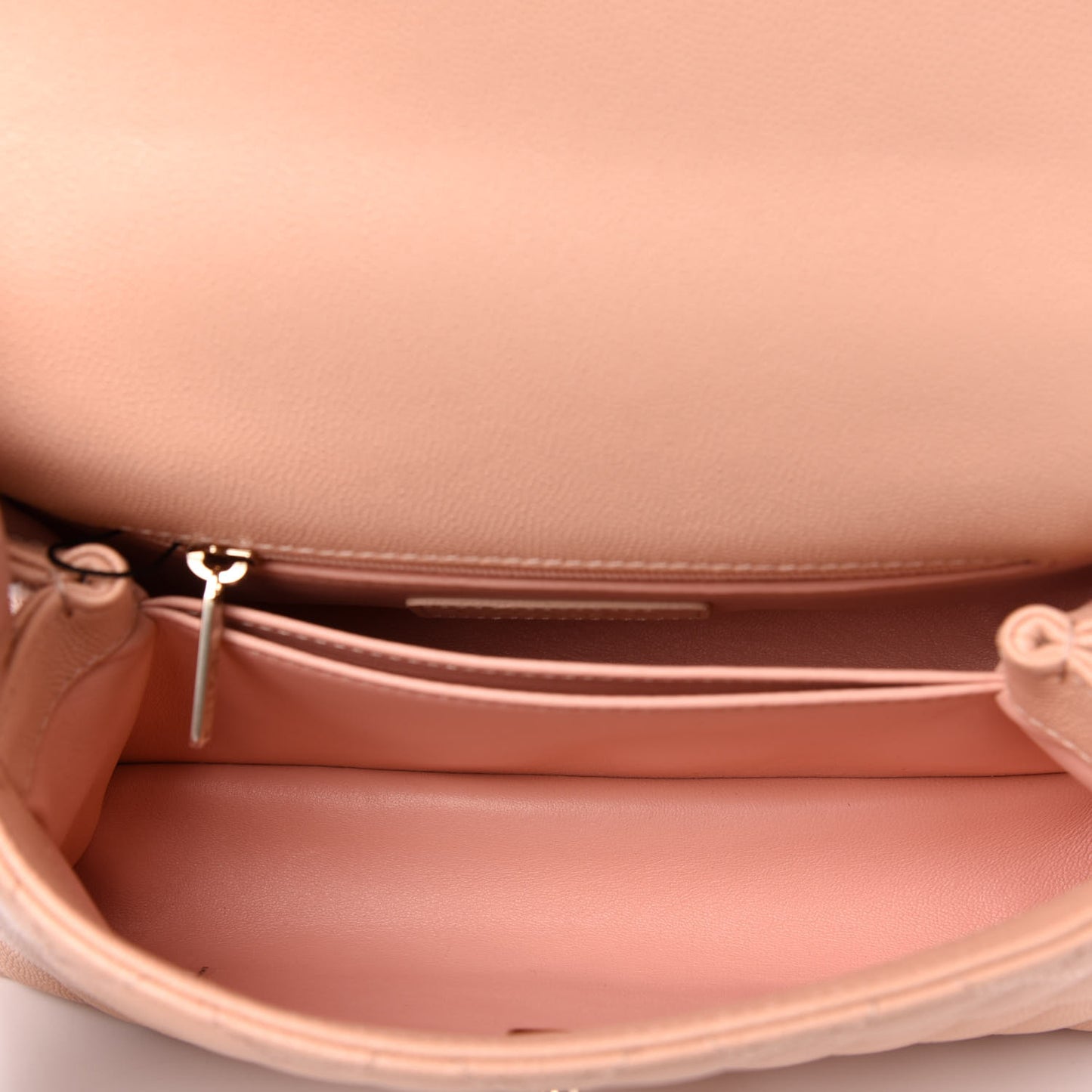 Caviar Quilted Mini Coco Handle Flap Light Pink