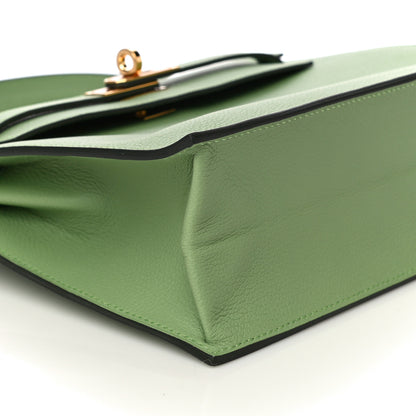 Hermes Evercolor Kelly Danse II Belt Bag Vert Criquet 8 of 10