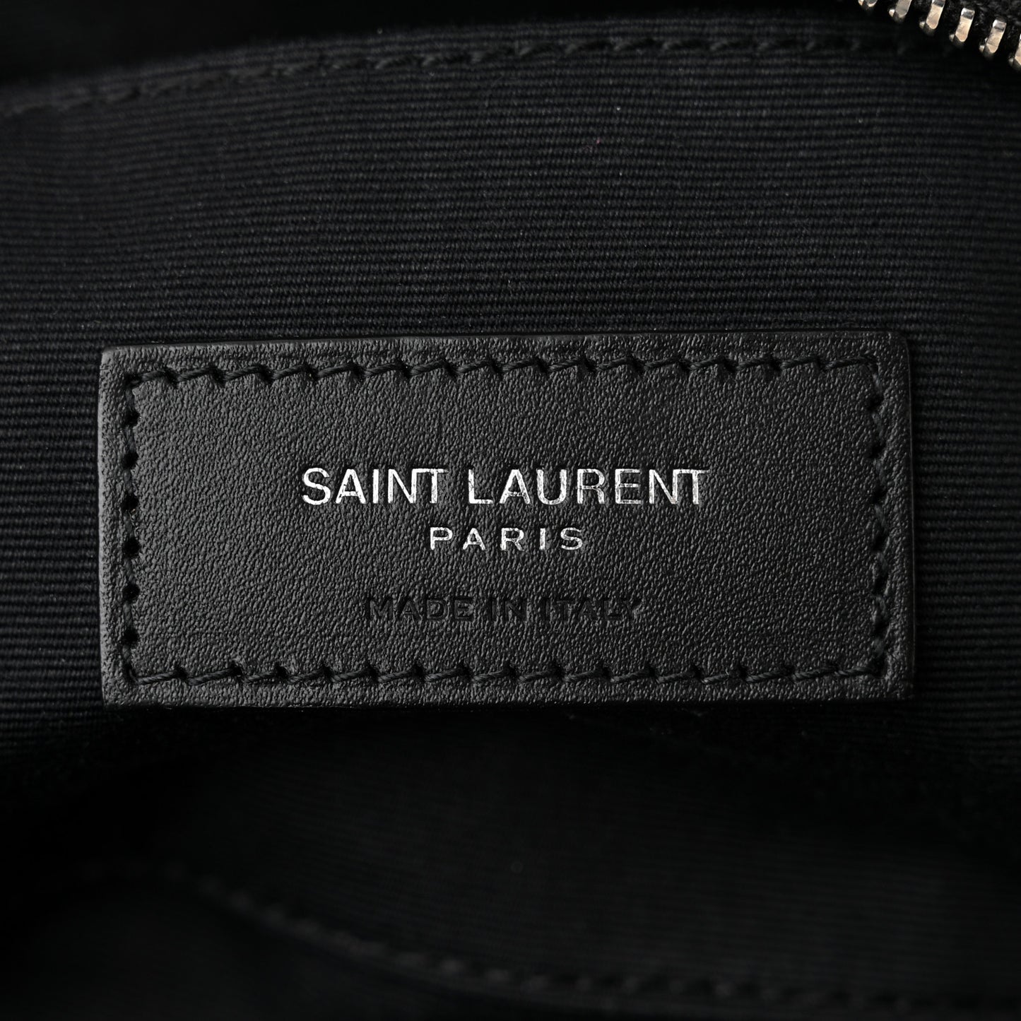 Nubuck Crocodile Embossed Classic Belt Bag Black