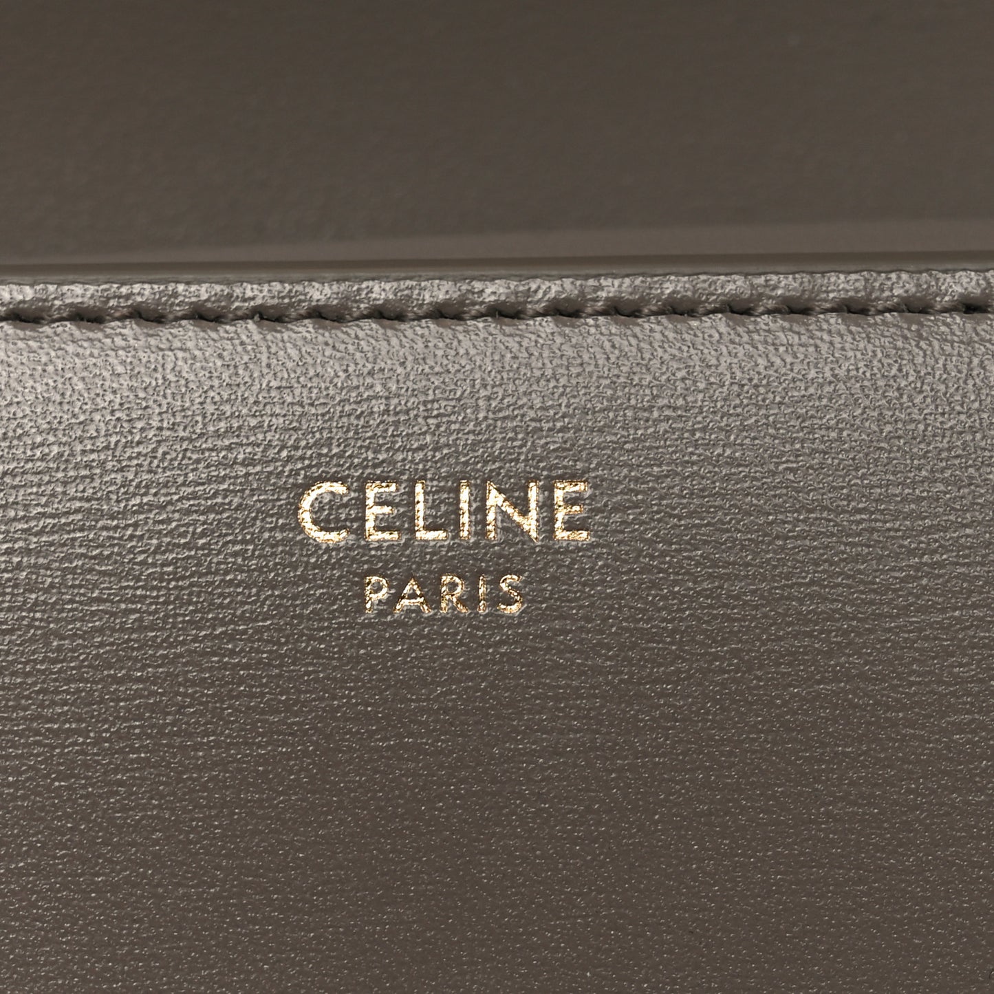 Shiny Calfskin Small Triomphe Wallet Pebble