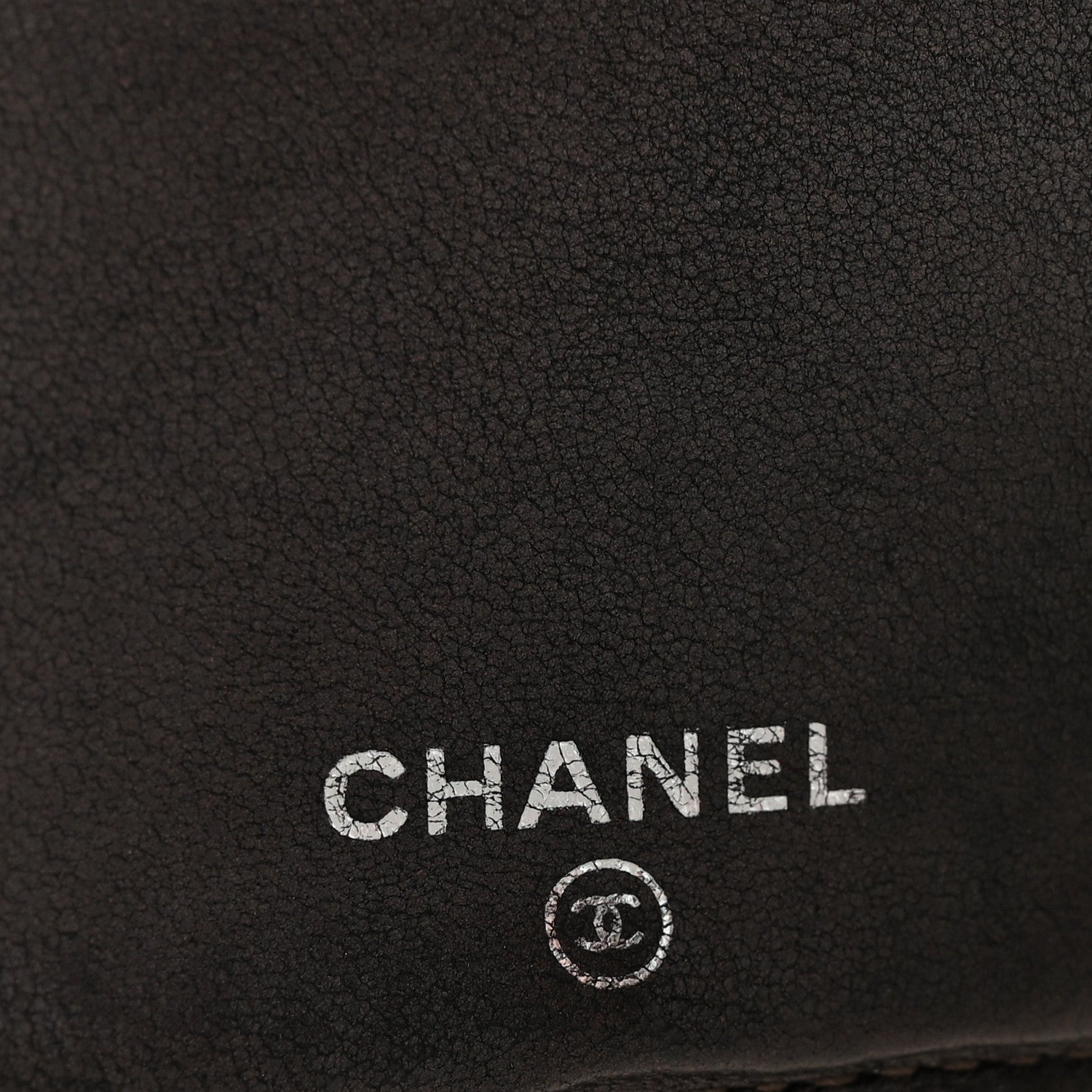 Chanel Metallic Lambskin Quilted Yen Wallet Grey 6 of 7