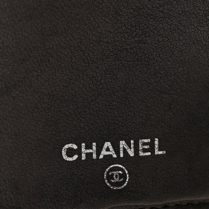 Chanel Metallic Lambskin Quilted Yen Wallet Grey 6 of 7