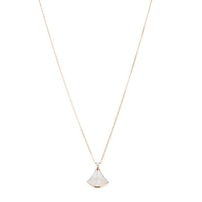 Bulgari 18K Rose Gold Diamond Mother of Pearl Divas' Dream Pendant Necklace 1 of 4