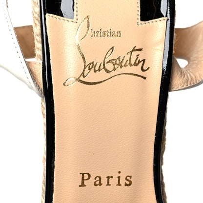 Christian Louboutin Patent Leopard Print Spachica 120 Wedge Sandals 38 Version Brown 6 of 8
